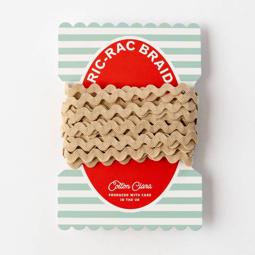 Cotton Clara Craft Kits & Supplies - Venta al por mayor Material para manualidades - 4 metros de cinta ric rac en carrete colorido3