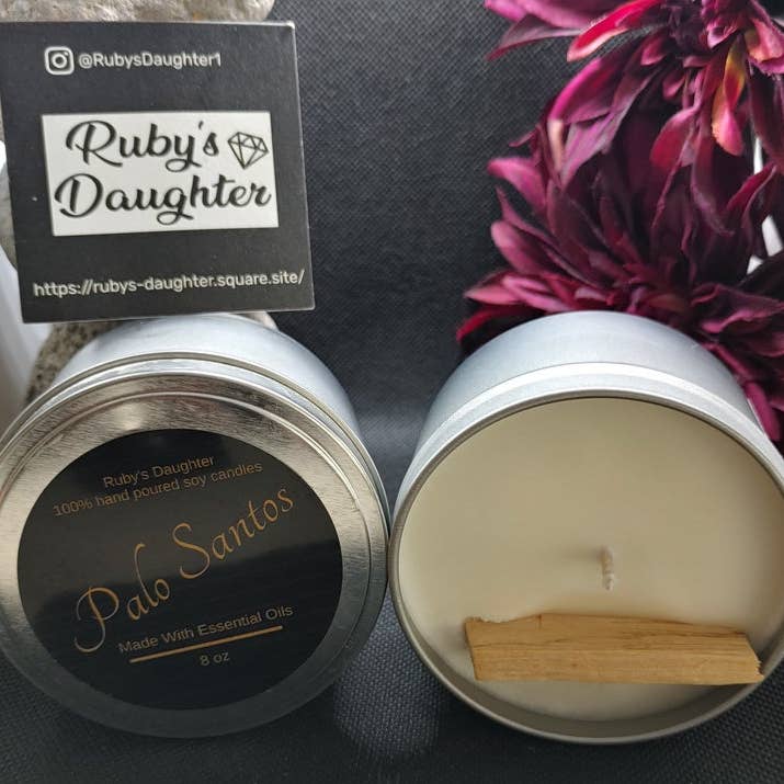 Palos Santos Candle for wholesale by Ruby’s Daughter