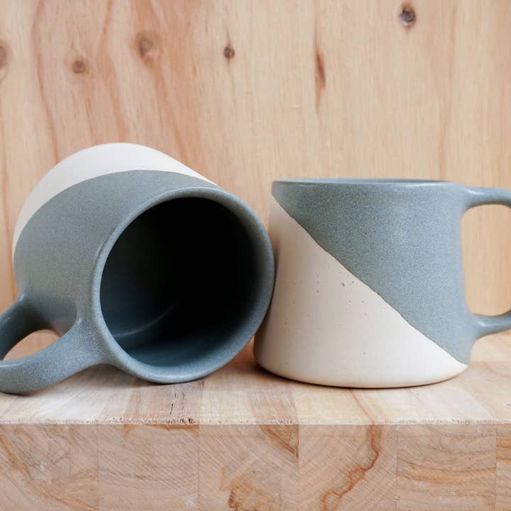 Shelby Page Ceramics - Wholesale Coffee Mug - Classic Taper Mug - Angle Dip15