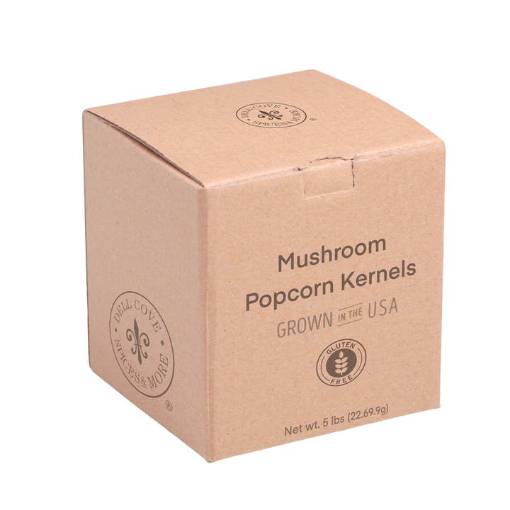 Dell Cove Spices & More Co. - Wholesale Popcorn Kernels - Mushroom Popcorn Kernels - Bulk Packs, Food Service
