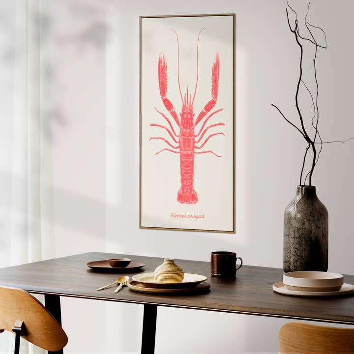 Grande affiche homard de Bretagne, coloris bleu KLEIN (Copie) for wholesale by Atelier 2bis