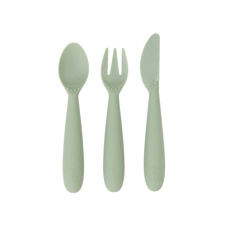 ezpz - Vente Set de couverts – enfant et bébé - Happy Ustensiles (tout-petit/enfant d'âge préscolaire de 2 ans et plus)