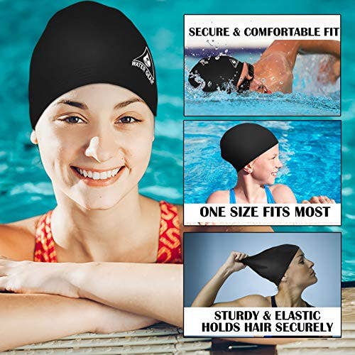 Water Gear - Wholesale Swim Cap - Women's - Water Gear Latex Swim Cap - Keeps Hair Dry and Secure