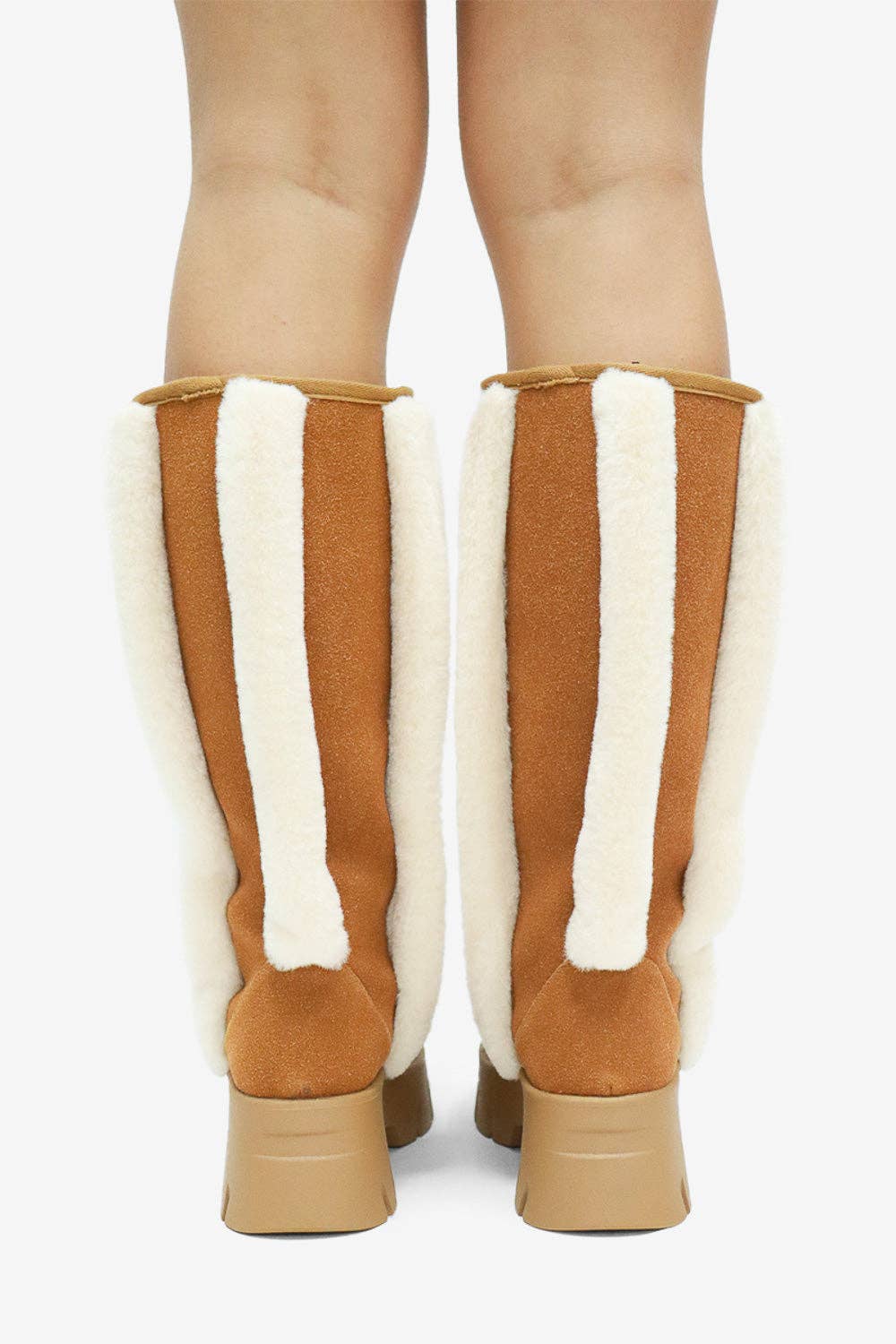 Lemonade Shoes - Wholesale Boots - Women's - RAEY - Tall Platform Winter Boots, Shearling Details16