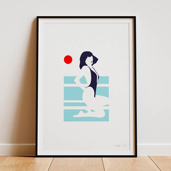Art Print Bikini Hour for wholesale by PREMIÈRE BASE