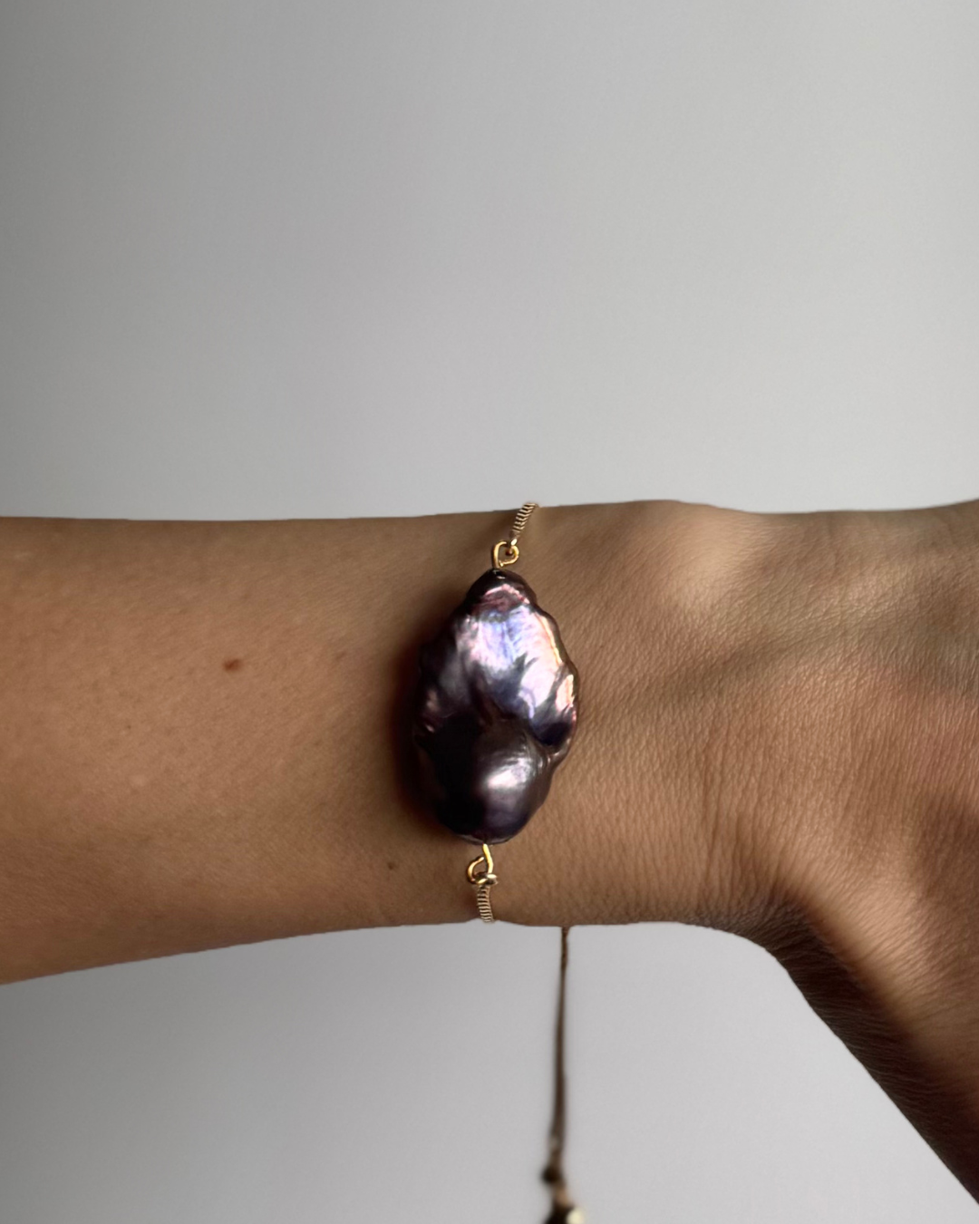 WILYMI Jewelry Co - Wholesale Charm/Dangle Bracelet - Tahitian Pearl Slider Bracelet GF | Adjustable2