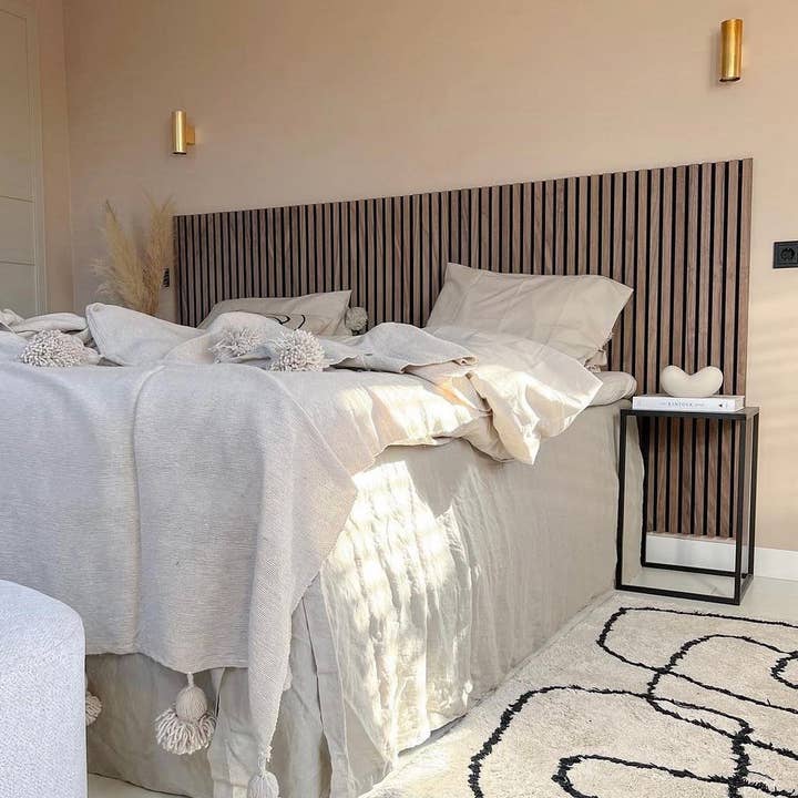 Luxury American Walnut Acoustic Slat Wood Wall Tiles for wholesale on Faire