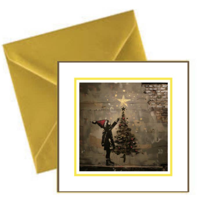 Feliz Navidad de parte de Banksy para venta al por mayor de ikonink