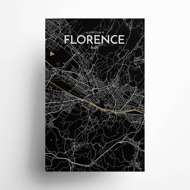 Florence City Map Poster for wholesale by OurPoster.com