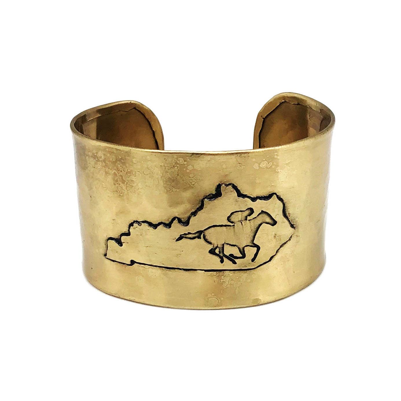 Anju Jewelry - Wholesale Cuff Bracelet - Antique Brass Adjustable Cuff Bracelet - Kentucky w/ Jockey