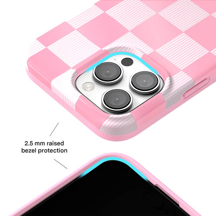 VELVET CAVIAR - Wholesale Phone Case - Women's - iPhone 16 Pro Max MagSafe Case - Pink Vibe Checkered