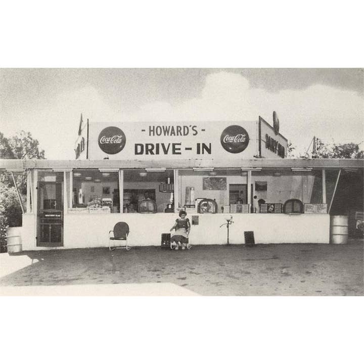 Found Image Press - Wholesale Magnet - Magnet RD-143 Howard's Drive-In, Roadside Retro