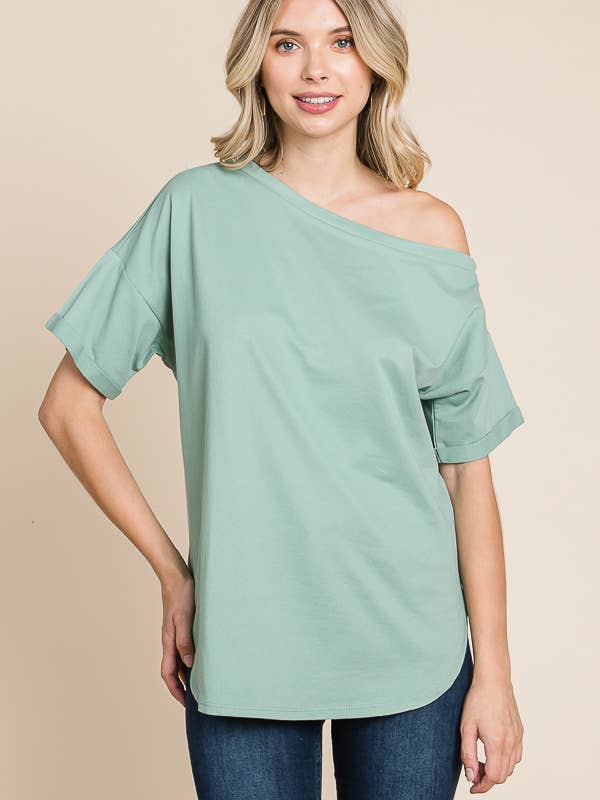 Culture Code - Wholesale Knit Top - Women's - CJT1125A - OFF SHOULDER TOP