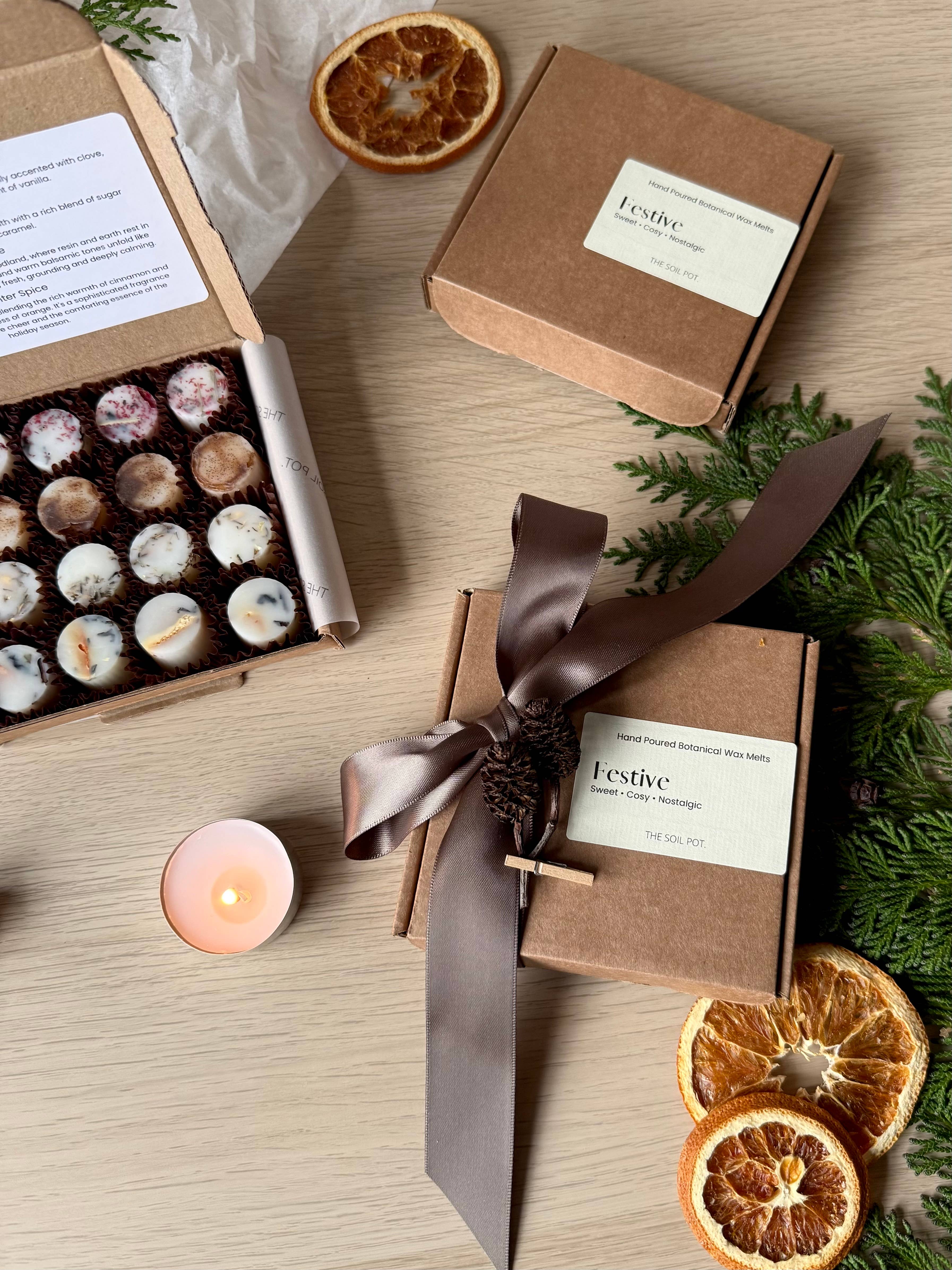 The Soil Pot – wholesale Wax melt – Christmas Wax Melt Gift Box, Wax Melt Sampler6
