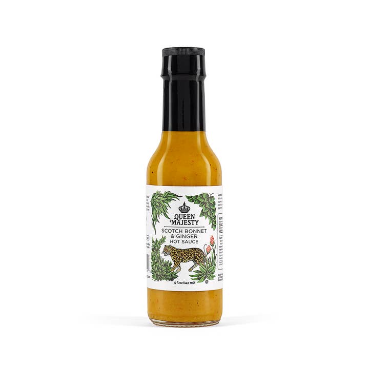 Queen Majesty Hot Sauce - Wholesale Hot Sauce - Scotch Bonnet & Ginger Hot Sauce - 5oz