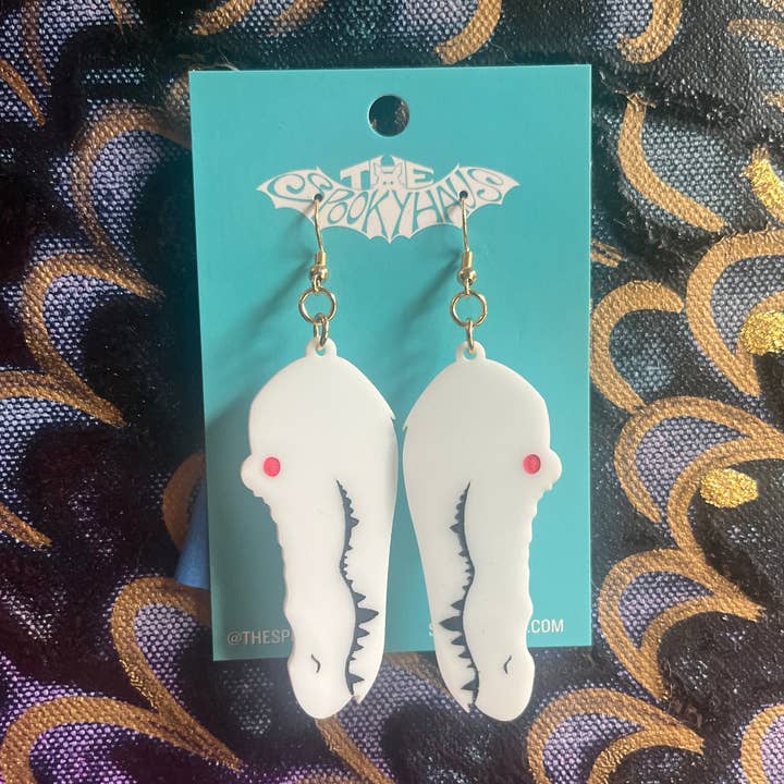 Acrylic Claude Earrings!! for wholesale by The Spooky Haus