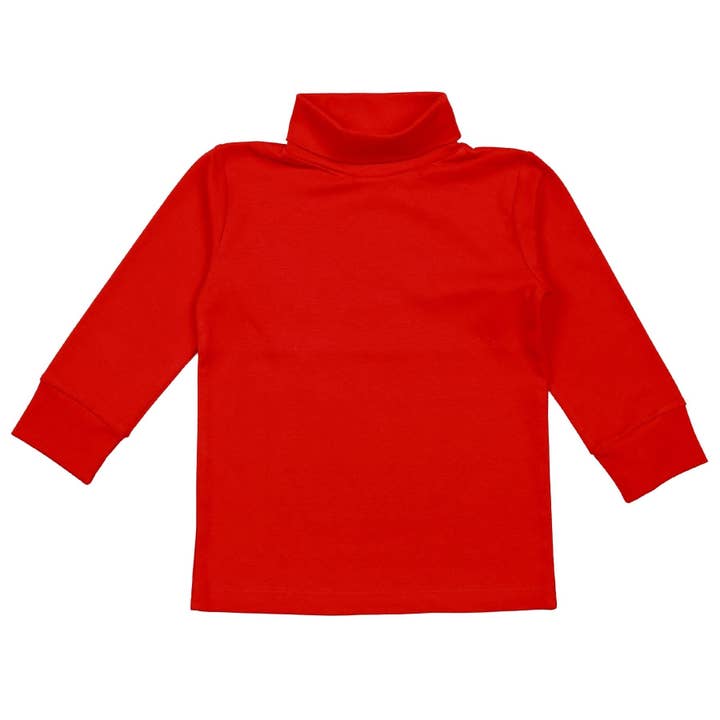 RED-310 Red Pima Turtleneck for wholesale by Baby Loren