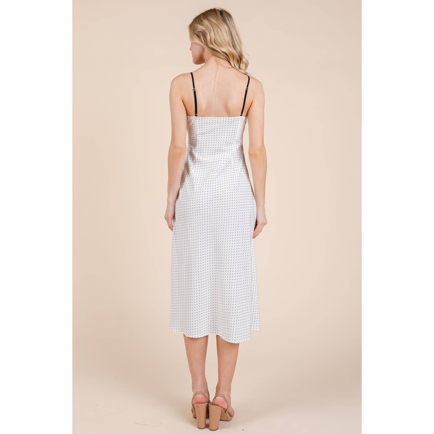 Honey Mango - Wholesale Dress - Women's - Polka dot midi dress10