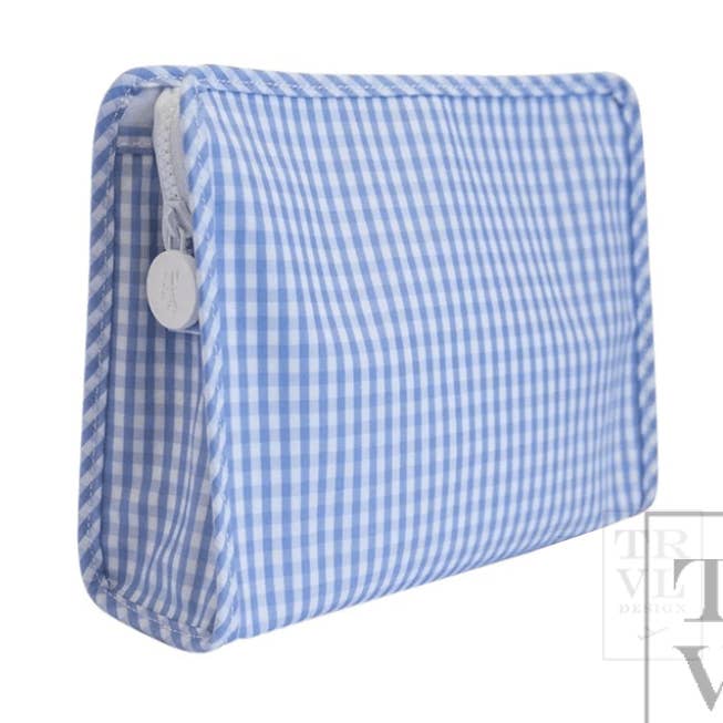 TRVL Design - Wholesale Pouch - Women's - Roadie Medium - Gingham Sky0