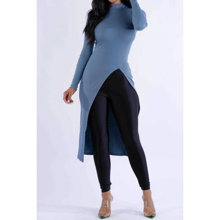 Top sofisticado con cuello redondo para venta al por mayor de Esmeray Clothing