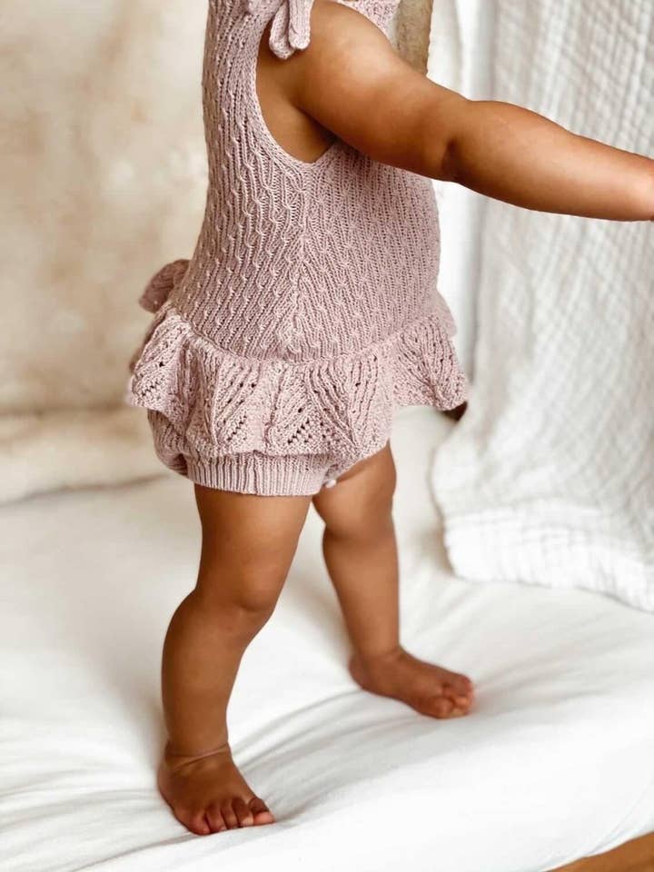 Penny romper | mauve for wholesale on Faire