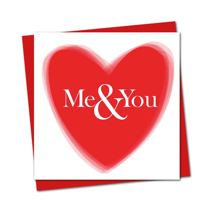 Me & You - Greetings card for wholesale by Duckduckle Design