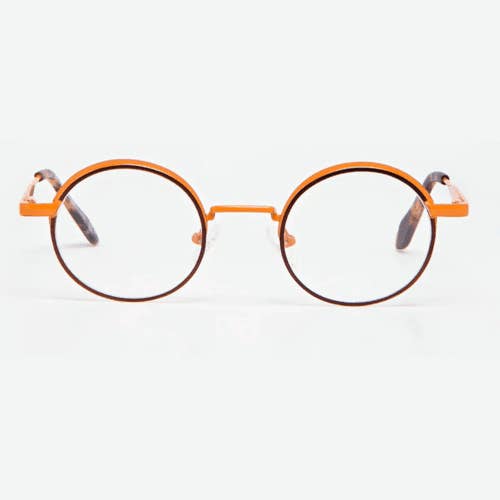 TIWI - Wholesale Eyeglasses - Women's - Optical Frames Metal Orange/Bronze
