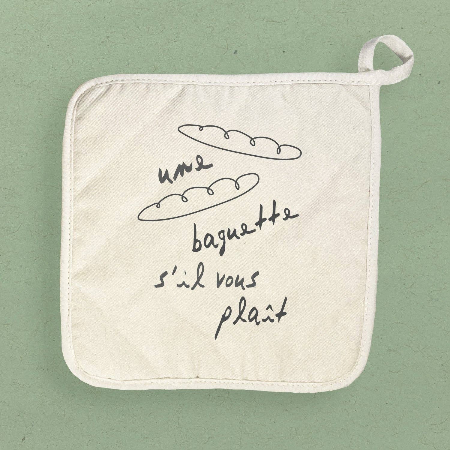 Boheme Bliss - Wholesale Oven Mitt/Pot Holder - Une Baguette - Cotton Pot Holder0