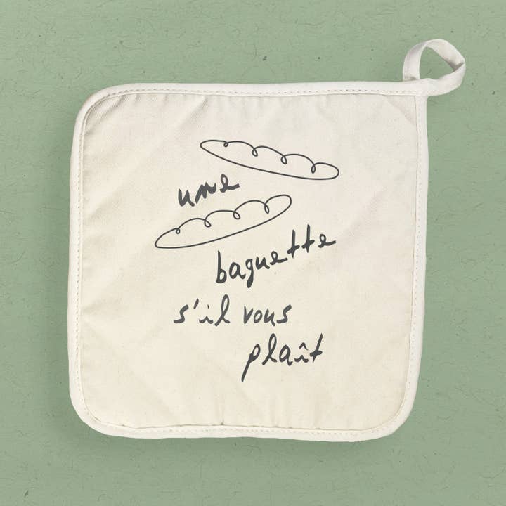Boheme Bliss - Wholesale Oven Mitt/Pot Holder - Une Baguette - Cotton Pot Holder