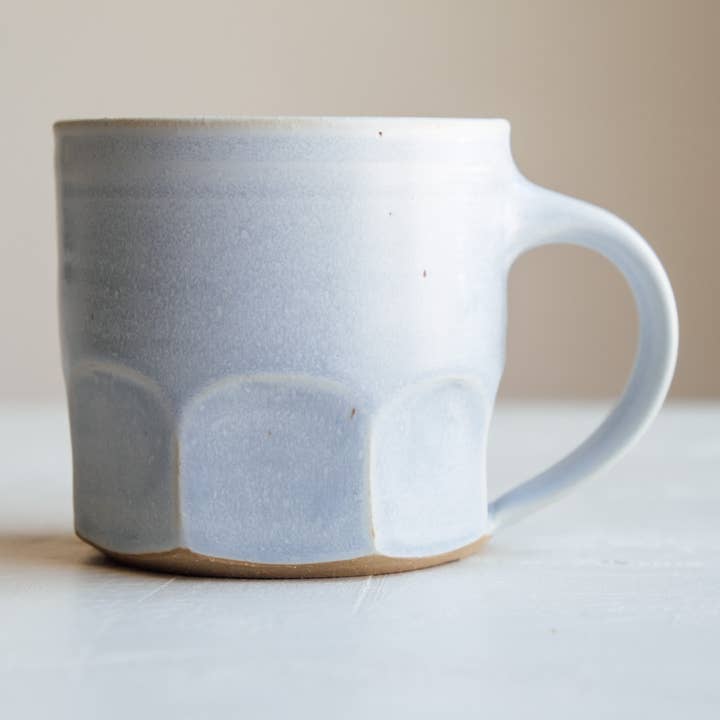 Faceted Mug - Powder Blue for wholesale by Diana Barns Pottery