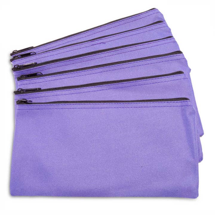 Dalix - Wholesale Pouch - Women's - DALIX Zipper Bank Deposit Money Bags Cash Coin Pouch 6 Pack42