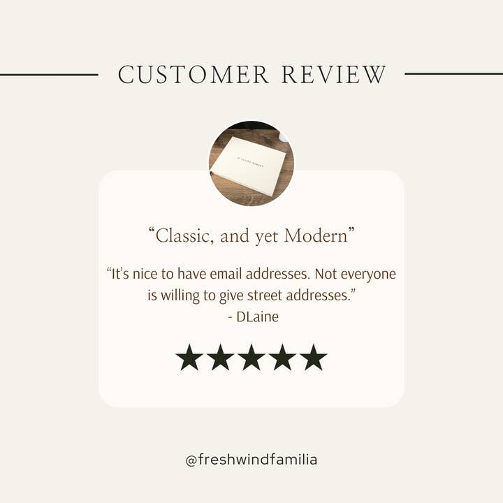 Fresh Wind Familia - Wholesale Guest Book - Modern Funeral Guest Book In Loving Memory Memorial Gifts13