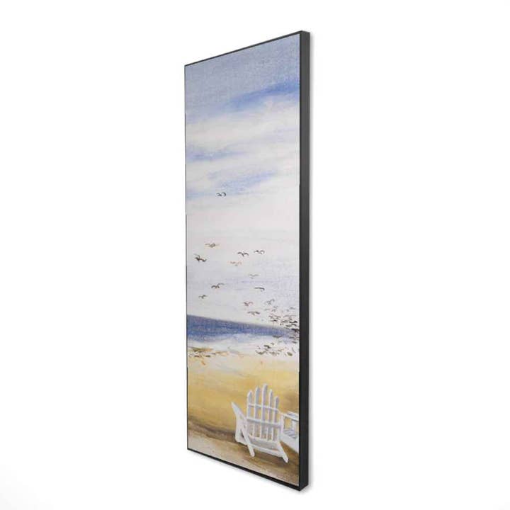 Day at the Beach | Coastal Bedroom Sea Framed Canvas Decor for wholesale by BEGIN HOME DECOR
