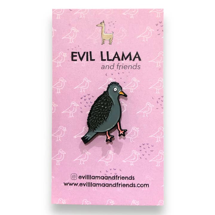 Evil Llama and Friends – Engroshandel Reversnål/knap – forstyrret duenål | sjov blød emaljestift