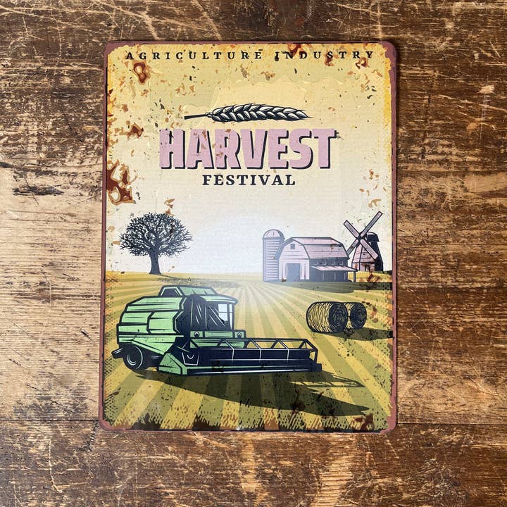 harvest festival Metal Wall Sign Plaque for wholesale by The British Metal Signs Company