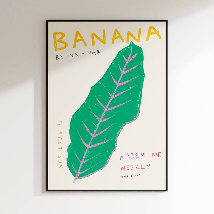 Banana Plant Print for wholesale by Fab Gab