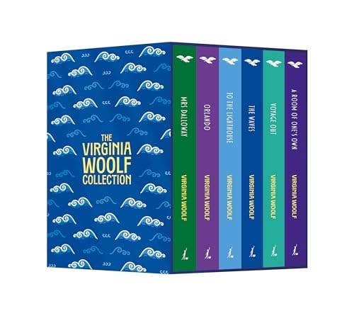 Boon Books – wholesale Classics – The Virginia Woolf Collection 6 Books set (A Room Of One's Own, Mrs Dalloway, Voyage out, The Waves, by Virginia Woolf0