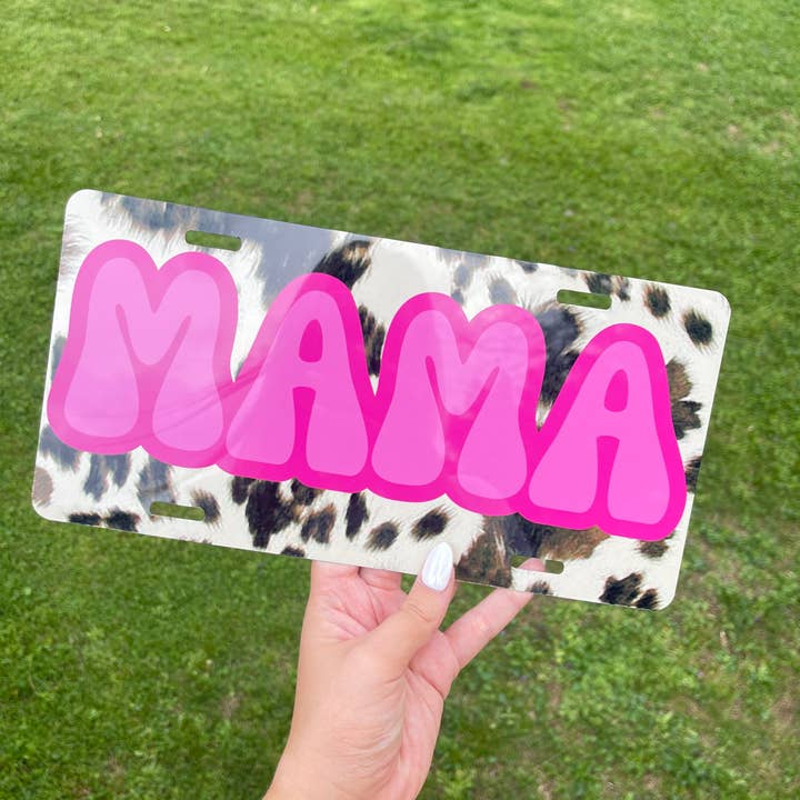 Mama Cow Front License Plate for wholesale by SarahMackenzieStudio