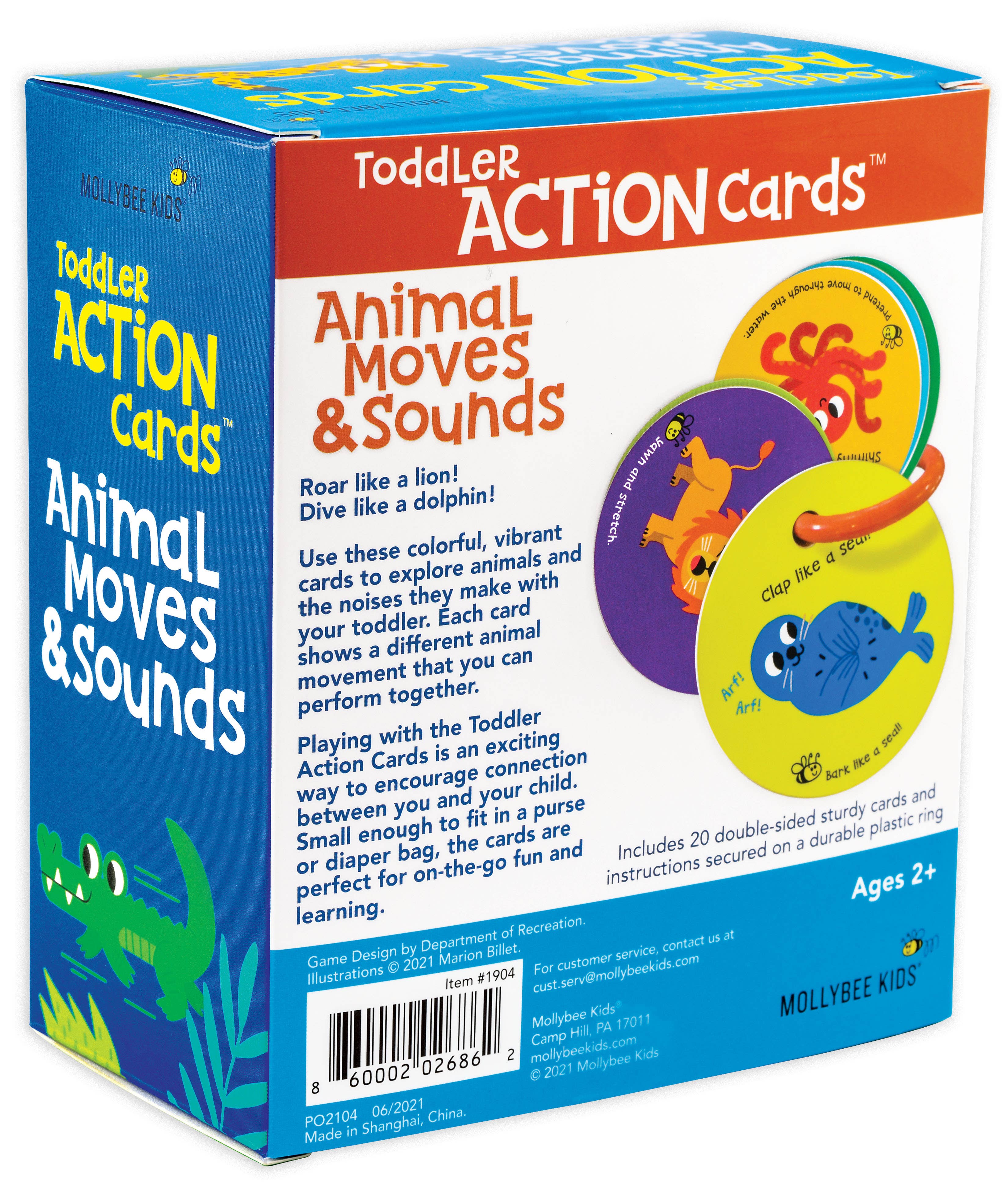 Mollybee Kids - Wholesale Learning Cards - Kids & Baby - Toddler Action Cards Animal Moves and Sounds4