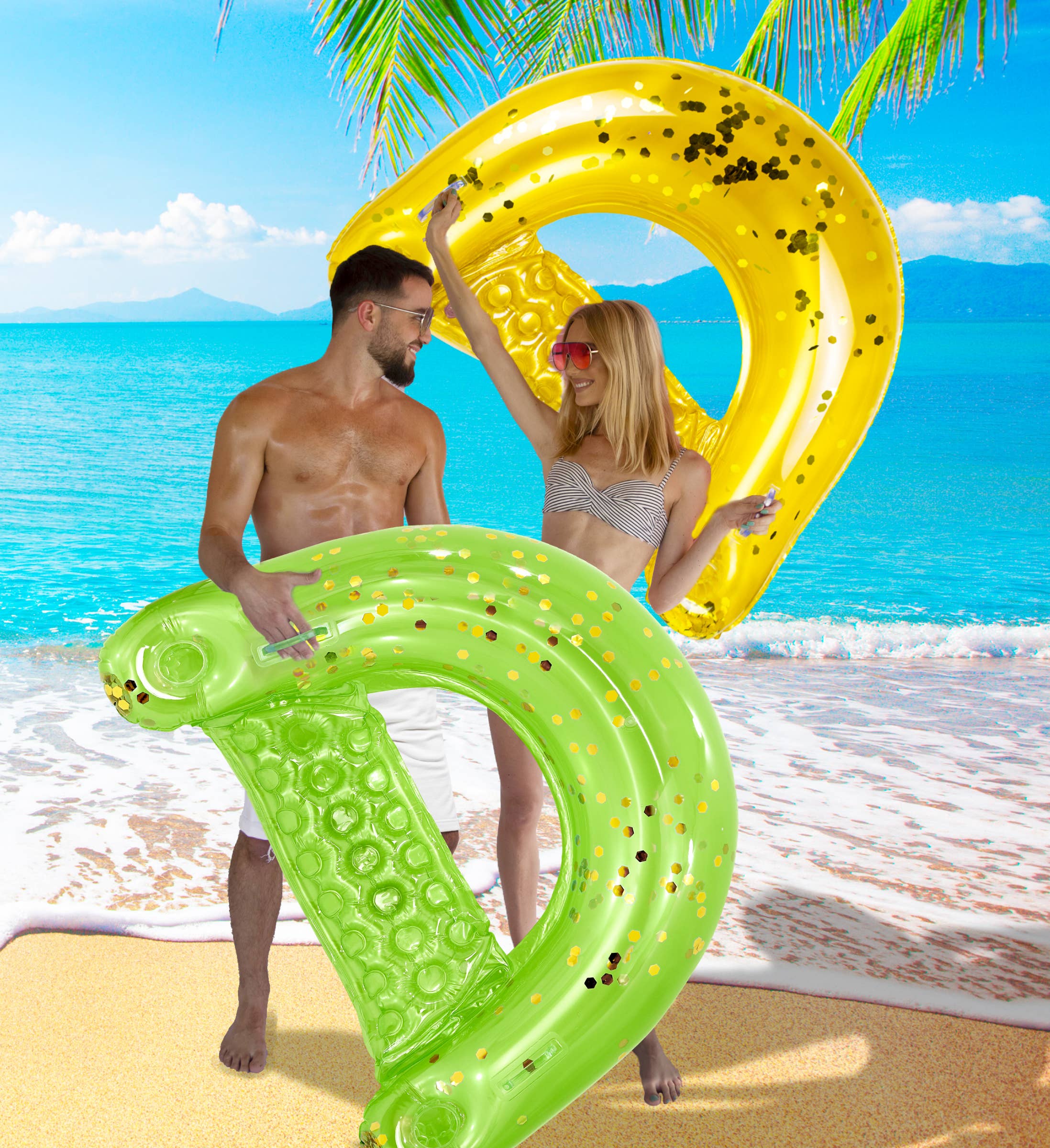 Cota Global – Großhandel Aufblasbares – POZA - GRÜNER GOLD POOLSTUHL4