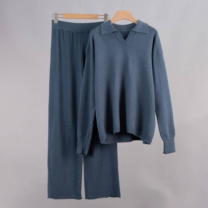Mapcie - Wholesale Top & Pant Set (NOT Loungewear) - Women's - Long sleeve top and long pants sweater set