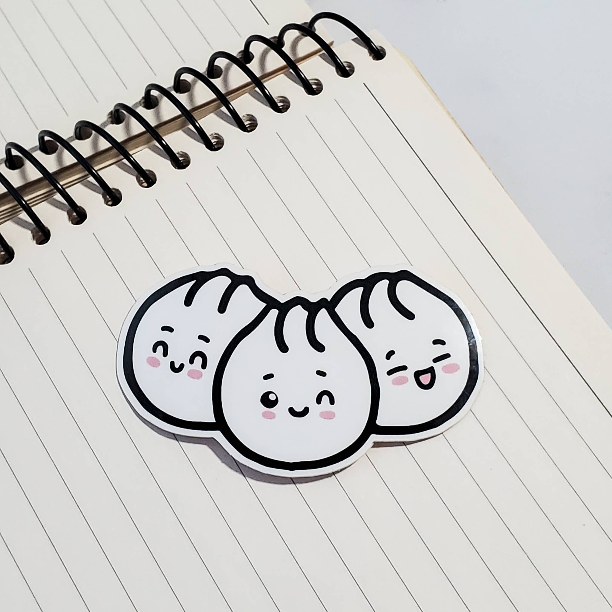 Muijistudio - Vente Autocollant - Autocollant en vinyle Steamed Bao Bros | Sticker Dim Sum chinois2