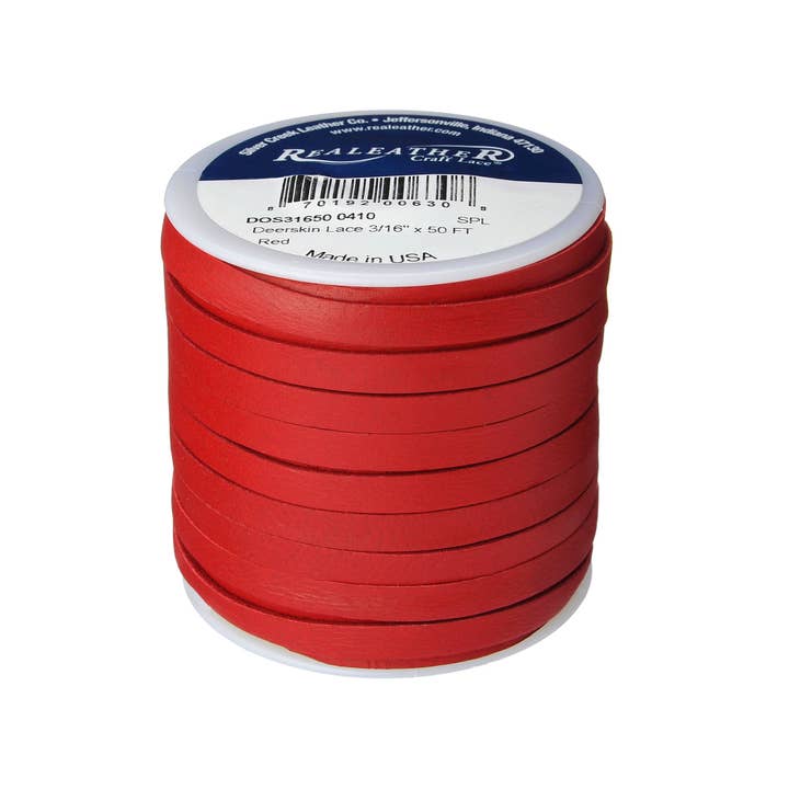 Realeather – wholesale Craft supplies – 3/16" Deerskin Lace, 50 ft