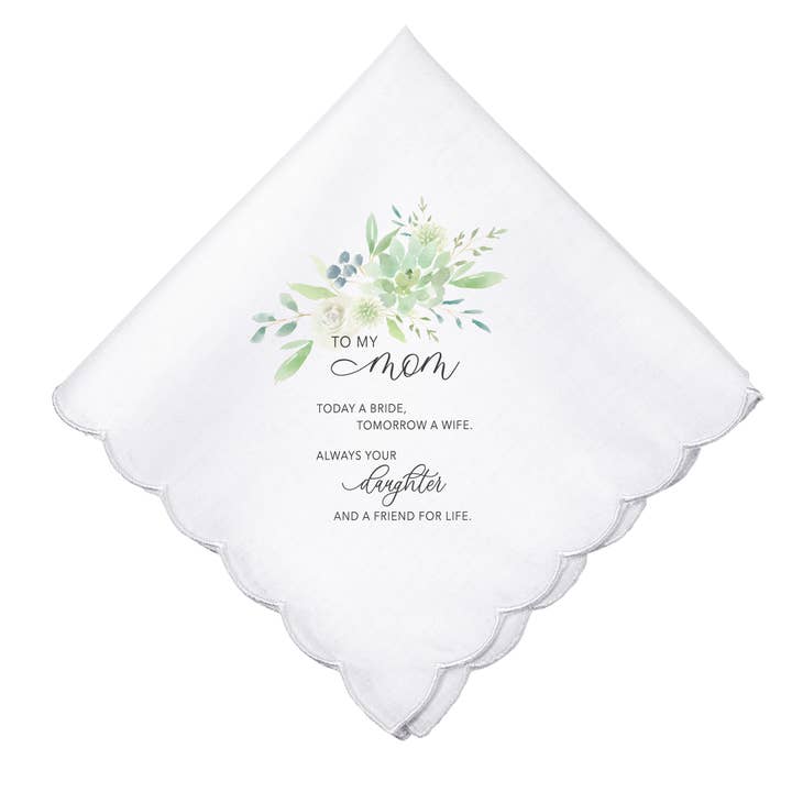 Lillian Rose To My Mom Wedding Keepsake Hanky for wholesale by Lillian Rose
