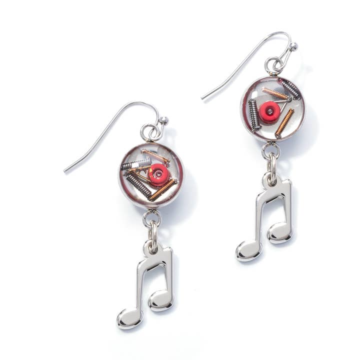 Guitar String Earrings: feat Note for wholesale by Wear Your Music
