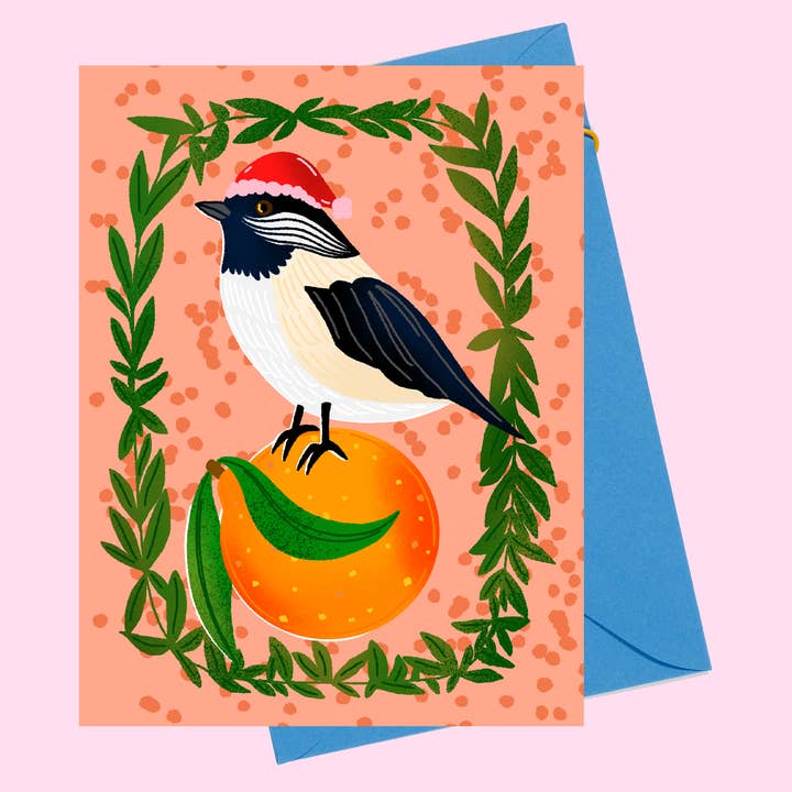 Chickadee - Kerstkaart voor wholesale door Projet Spécial