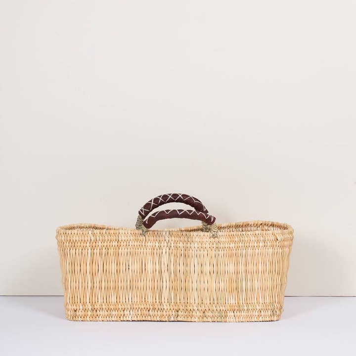 Bohemia Design - Wholesale Basket - Reed Basket with Leather, Set of 3