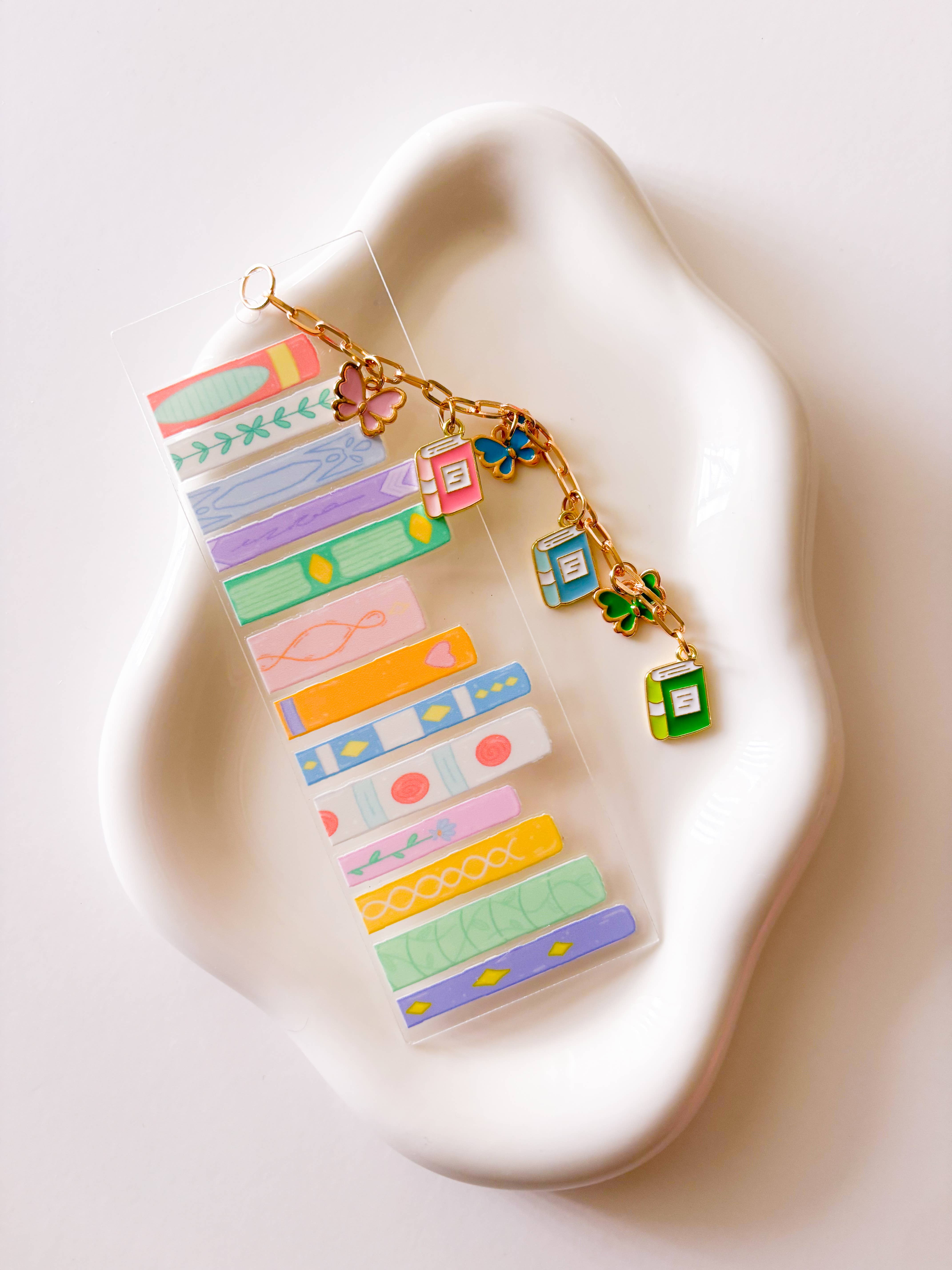Lover's Library - Wholesale Bookmark - Colorful Charmed Bookmark
