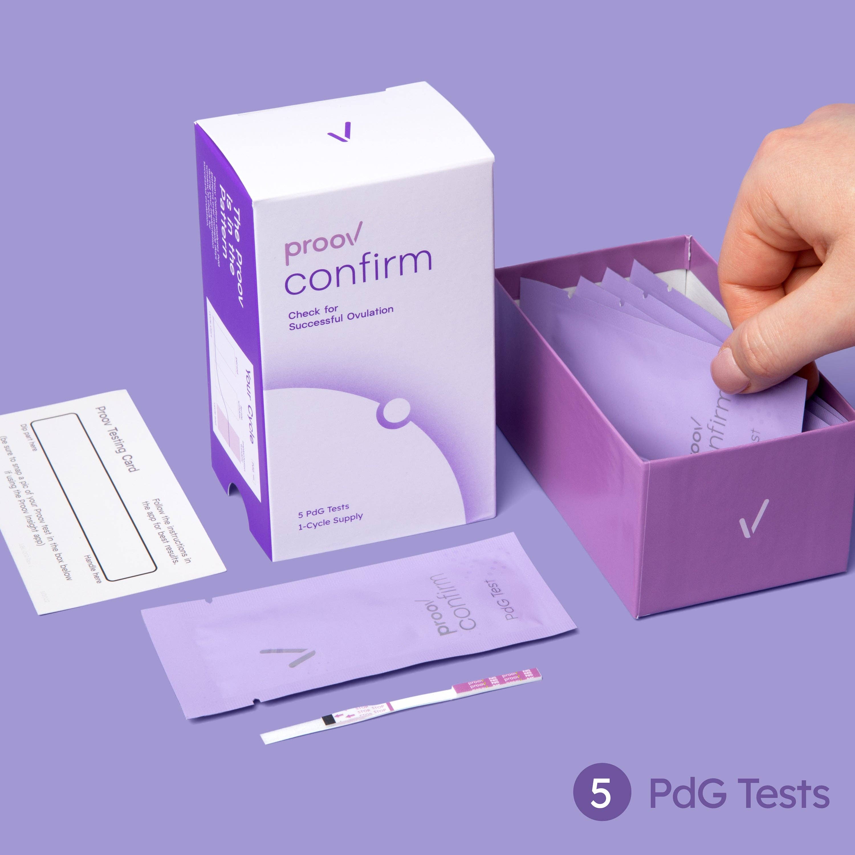 Proov Test - Vente Tests de grossesse - Test Confirm PdG - Premier et unique test validé par la FDA pour confirmer l'ovulation réussie7