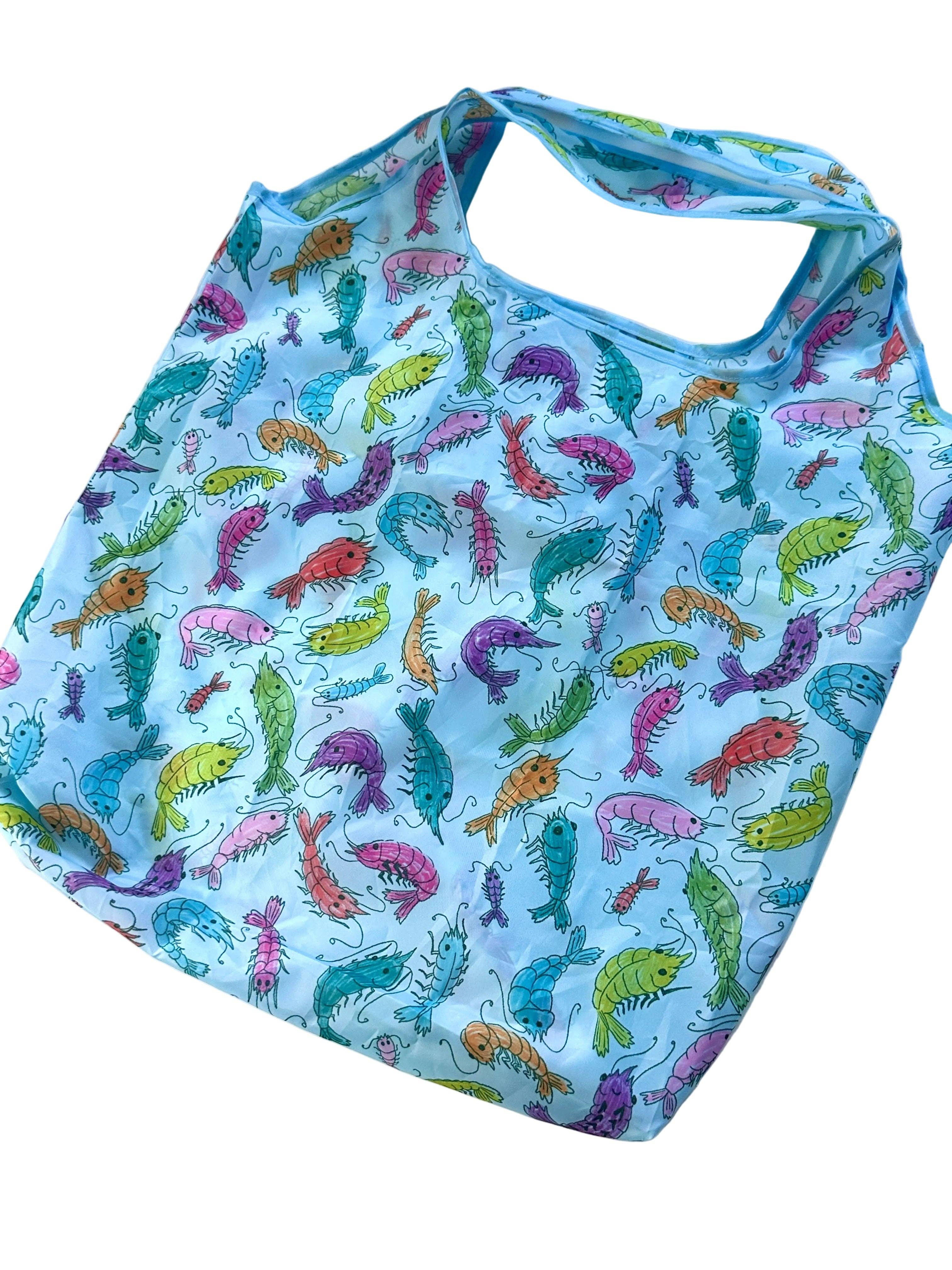 liadelyonart - Wholesale Grocery/Shopping Bag - Whimsical Shrimp Reusable Tote Bag8